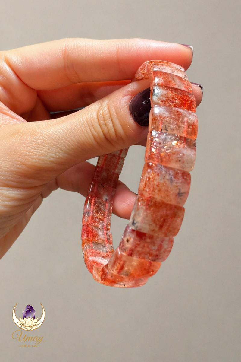 Güneş Taşı Rolex Kesim Bileklik